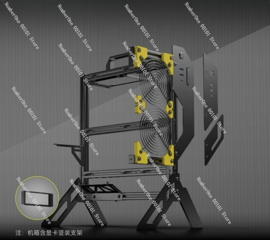 DIY Obudowa komputerowa ATX z  – Aluminum Open Frame Test Bench Water Cooling recenzja i cena